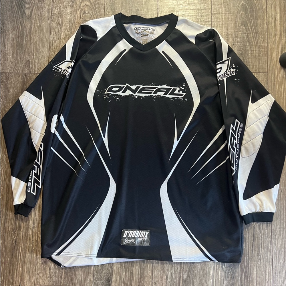 O’NEAL Motocross Men's Black and White Jersey
